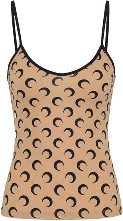 Marine Serre Moon Printed Jersey Top