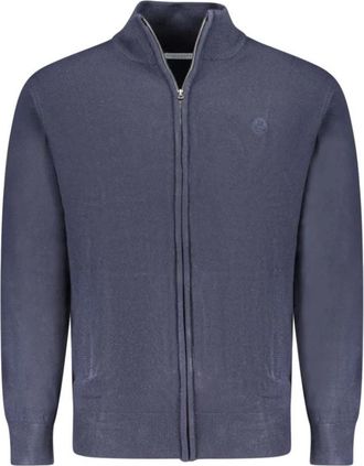 North Sails Blauwe Nylon Vest met Borduurwerk - Heren - Vesten - Blauw - S - Nylon - Truien & Vesten