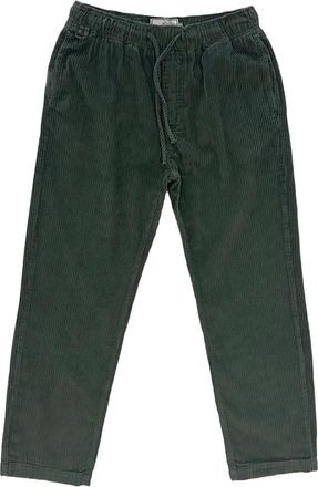 Maison Labiche Pantaloni a coste con coulisse - Verde