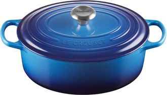 LE CREUSET Bräter »Signature 24 cm Azur« Gusseisen
