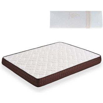 HOGAR 24 Hogar24 - Colch&oacute;n Viscobrown Doble Capa Viscosoft, Altura 15 Cm + Almohada Viscoel&aacute;stica, 90x190 Cm