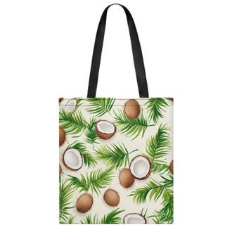 Generic Palms Coconut Pattern Womens Tote Casual Shopping Bag Lightweight Shoulder Bags Hobos Handbag for Work Travel Daily 35x40cm