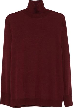 Erika Cavallini Semi Couture Top a collo alto Fenice - Rosso