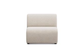 Castlery Auburn Armless Sofa Customized, (Performance Boucle) Cream, Spill Resistant, Modular for Sofas by Castlery