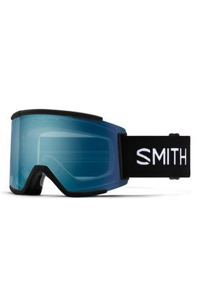 Smith Squad MAG 186mm Snow Goggles in Black /Blue Mirror at Nordstrom