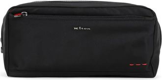 Kiton Toilettas met verfraaid logo - Zwart