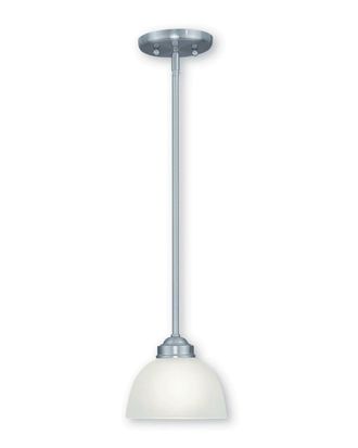 Livex Lighting Livex Somerset 1-Light Brushed Nickel Mini Pendant
