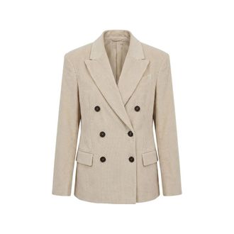 Brunello Cucinelli Double-breasted Corduroy Blazer