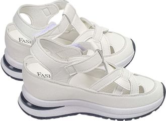 Generic Chunky Sandals for Women,Wedge Sandals for Women Uk Toe Shoes Wide Fit Platform Slides Soft Sole Non-Slip Summer Sports Shoes Breathable Hollow Out Ou