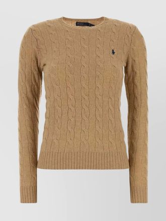 Polo Ralph Lauren wool and cashmere crewneck jumper with cable knit