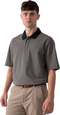 A|X Armani Exchange Mens AOP Logo Pattern Polo Shirt