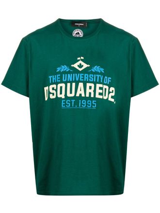 Dsquared2 T-shirt met logoprint - Groen
