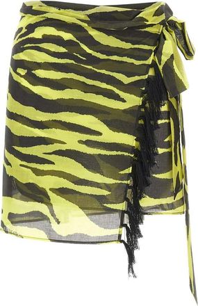 The Attico Zebra-print Skirt