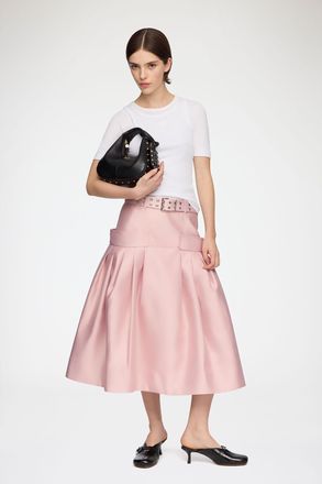 Ganni Skirt in Duchesse Satin - Size 34 Potpourri