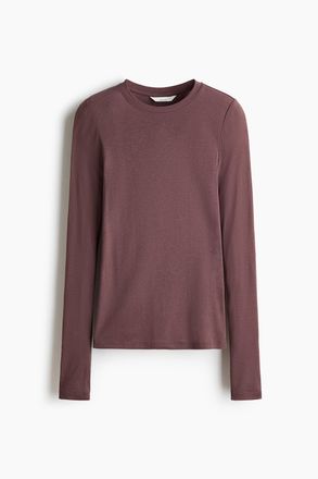 H&M Jerseyshirt aus Pima-Baumwolle - Pink