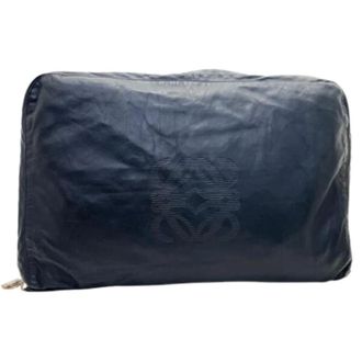 Loewe Vintage, unisex, Zwart, ONE Size, Leer, Pre-owned Leather Pouch