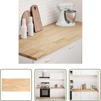 vidaXL vidaXL Piano di lavoro rovere - Piano di Lavoro Cucina 140x63,5x2,7 cm Legno Massello Rovere