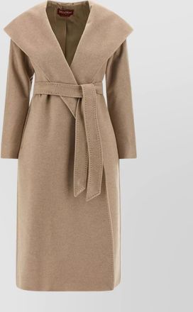 Max Mara belted mid-length coat wide lapels