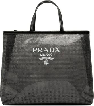 Prada Pre-owned Tote Bags, female, Black, Size: ONE SIZE Pre-owned Tote Bag