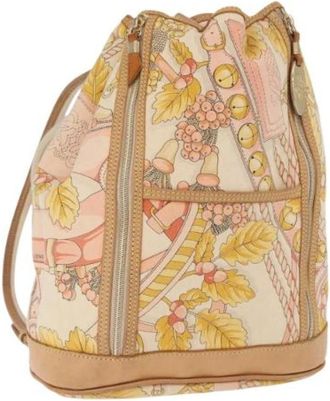 Loewe Pre-owned Canvas Rugzak - Dames - Vintage Rugzakken - Beige - ONE Size - Vintage