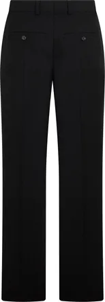Toteme Womens Straight Trousers Black Wool-Blend Polyester
