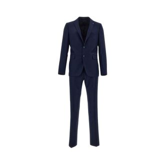 Tagliatore Single Breasted Suits, male, Blue, Size: 2XL Single Breasted Suits