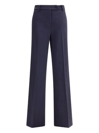 True Royal button-fastening wide-leg trousers - Blue