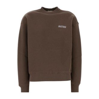 Autry Crewneck Sweatshirt - Dames - Sweatshirts - Bruin - M - Katoen - Hoodies & sweatvesten