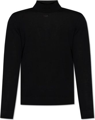 Diesel Sweater K-Varta - Heren - Coltruien - Zwart - M - Wol - Truien & Vesten