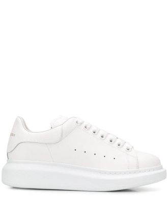 Alexander McQueen White Leather Sneakers