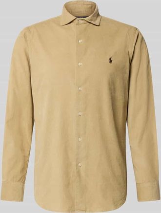 Polo Ralph Lauren Regular Fit Freizeithemd mit Logo-Stitching Modell CORDUROY in Beige, Größe XXL