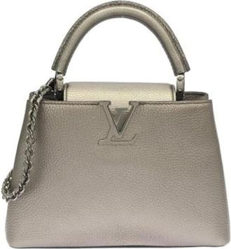 Louis Vuitton Pre-owned Vintage Handbag - Dames - Vintage Handtas - Grijs - ONE Size - Leer - Vintage
