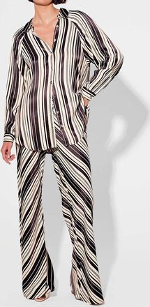 Kivari Sara Shirt In Black/white