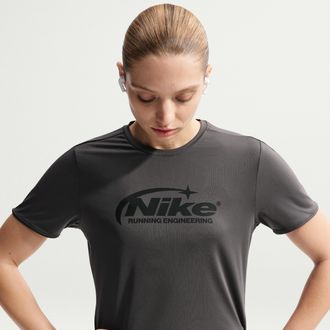 Nike Womens Swift Dri-FIT Running Top in Brown | IO4242-254