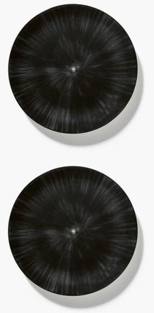 Serax Ann Demeulemeester - Plate xl White/black Var 6 d&eacute; - Set 2