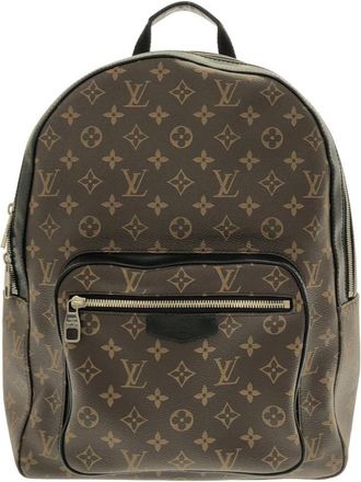 Louis Vuitton Marron Coated Canvas Backpack (Pre-Owned)