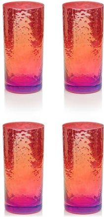Zodax Set of 4 Aperitivo Highball Glasses in Red at Nordstrom Rack