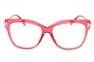 Tom Ford FT5704B Cat-Eye Acetate Eyeglasses - Red