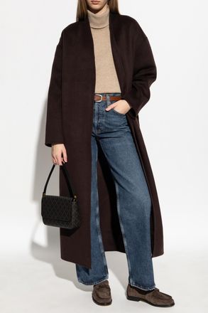 Anine Bing Wool Coat, Womens, Brown