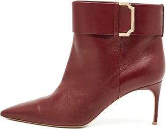 Malone Souliers Stivali in pelle con fibbia - Rosso