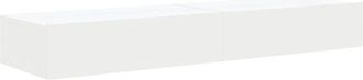vidaXL Vidaxl - Muebles de tv con luces led 2 unidades blanco 60x35x15,5 cm