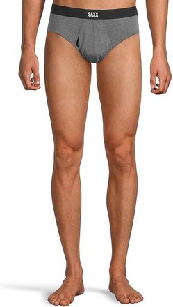 Saxx Underwear Vibe Xtra Brief Fly Mens Underwear Dark Grey Heather : XL, Elastane/Viscose