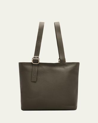 Loewe Mens Loop Zipped Leather Tote Bag