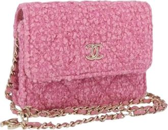 Chanel Borsa a spalla mini usata in tela - - Pre-owned - Donna - Rosa - ONE SIZE