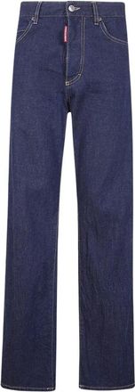 Dsquared2 San Diego Straight Jeans - Dames - Regular Fit Jeans - Blauw - L - Katoen - Jeans