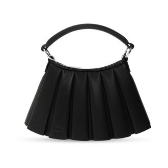 Lacoste Handbags, female, Black, Size: ONE SIZE Lenglen XS Leather Handbag