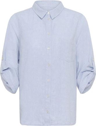 Part Two Chambray Shirt - Dames - Overhemden - Blauw - 2XL - Overhemden