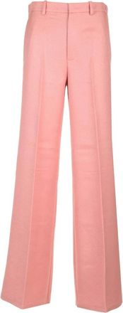 Forte_Forte Wide Broeken - Dames - Wijde Broeken - Roze - M - Broeken