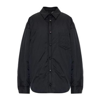 Maison Margiela Dames, Jassen, Zwart, Maat: XS Leer