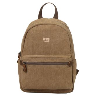 Troop London TRP0552 Classic Canvas Small Backpack (Brown)